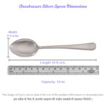 Spoon in Silver by Osasbazaar Dimensions