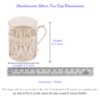 Tea Cup Sleeve Silver Dimensions