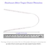 Tongue Cleaner in Silver by Osasbazaar Dimensions