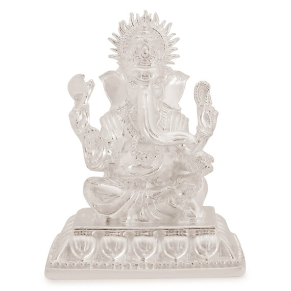 Ganesh ji Statue in Silver by Osasbazaar Main Image