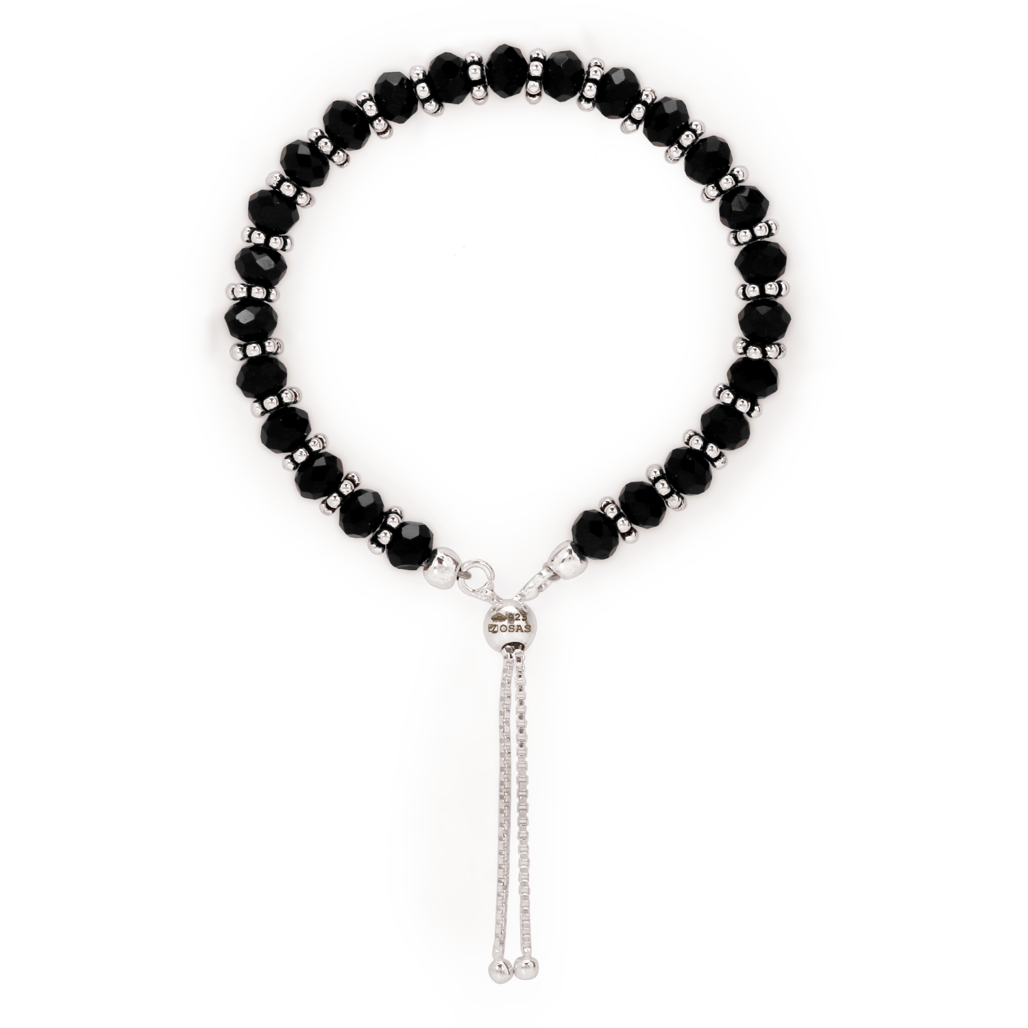 Evil  Black Beads Adjustable Bracelet  Dovanabykj