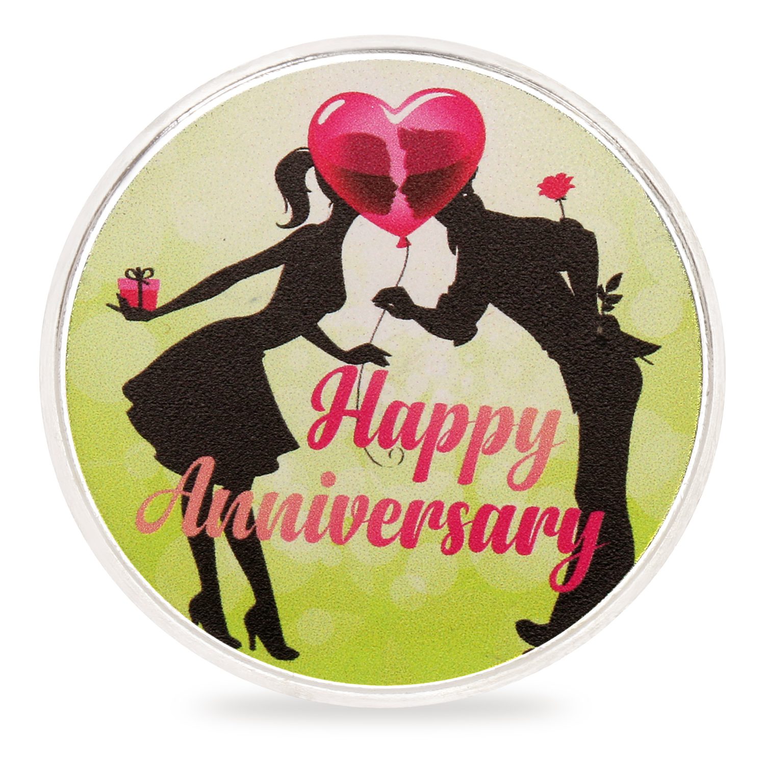 OSASCBPA1 Printed Silver Coin Anniversary Couple Green by Osasbazaar main