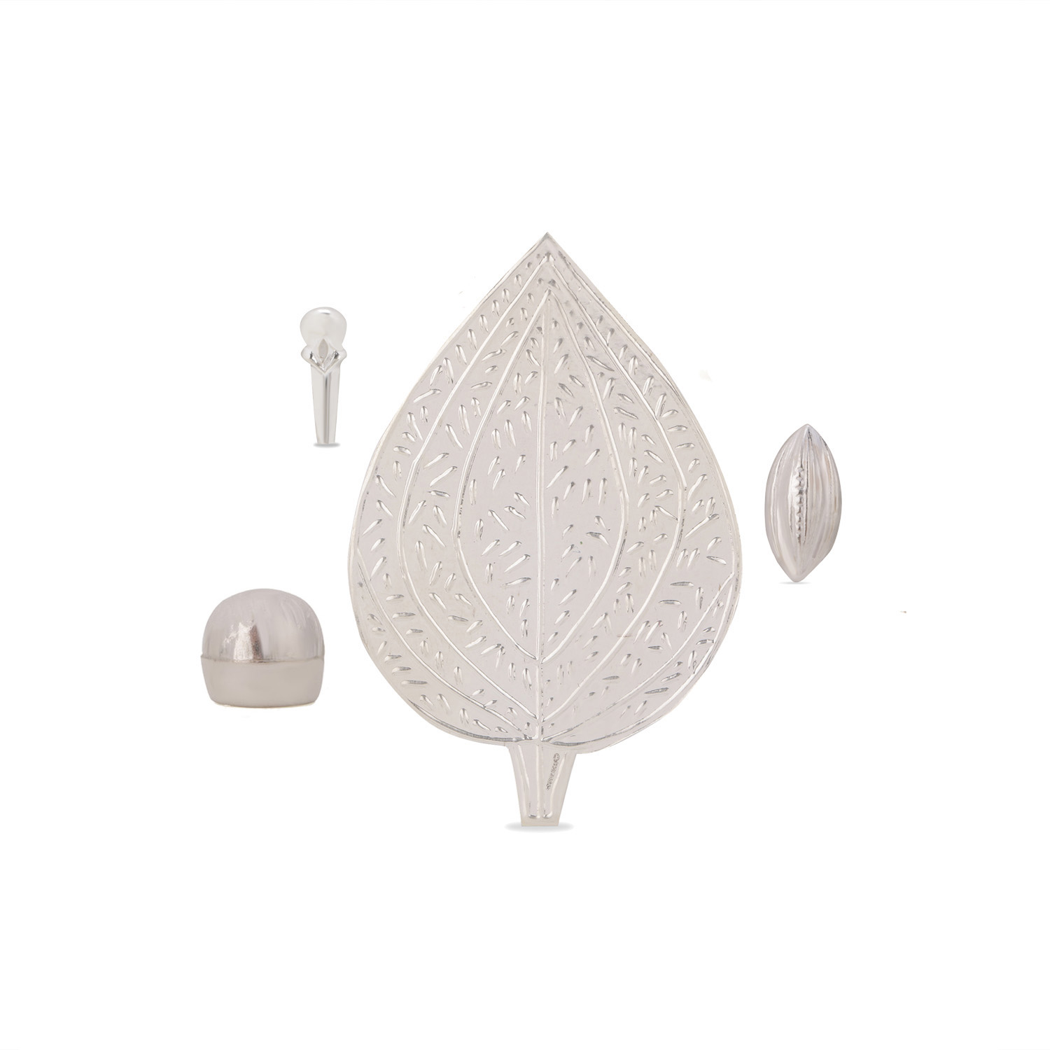 Pan Supari Clove Cardamom in Silver by Osasbazaar Angle Image