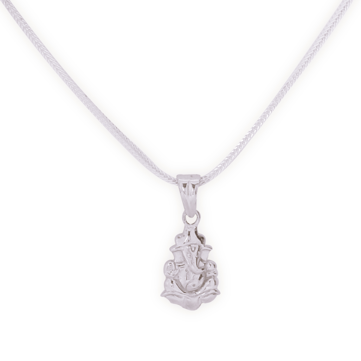 OSSPGNWCS Ganeshji with chain in Silver by Taarose Main