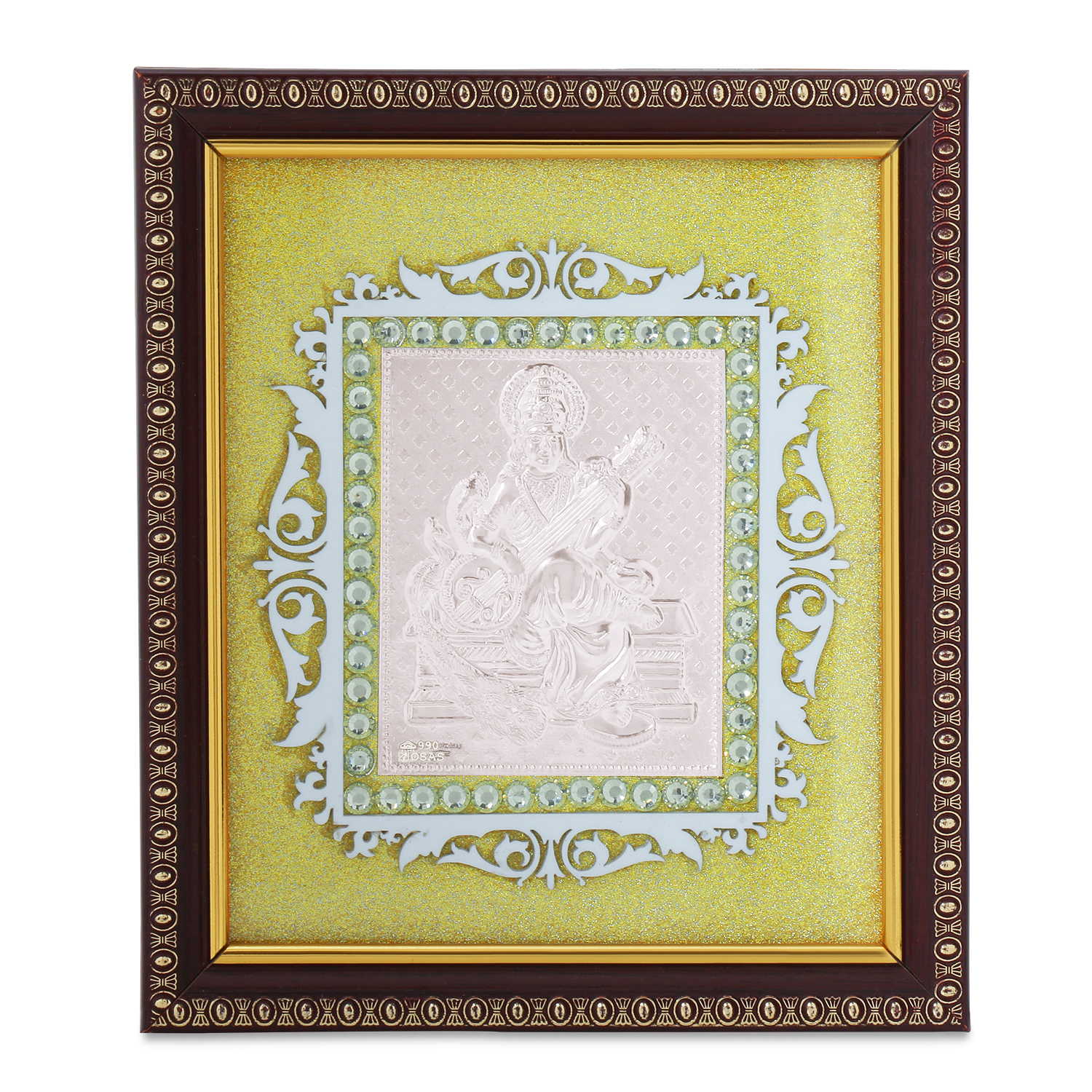 OSASFS50 Frame Saraswati in Silver by Osasbazaar Main