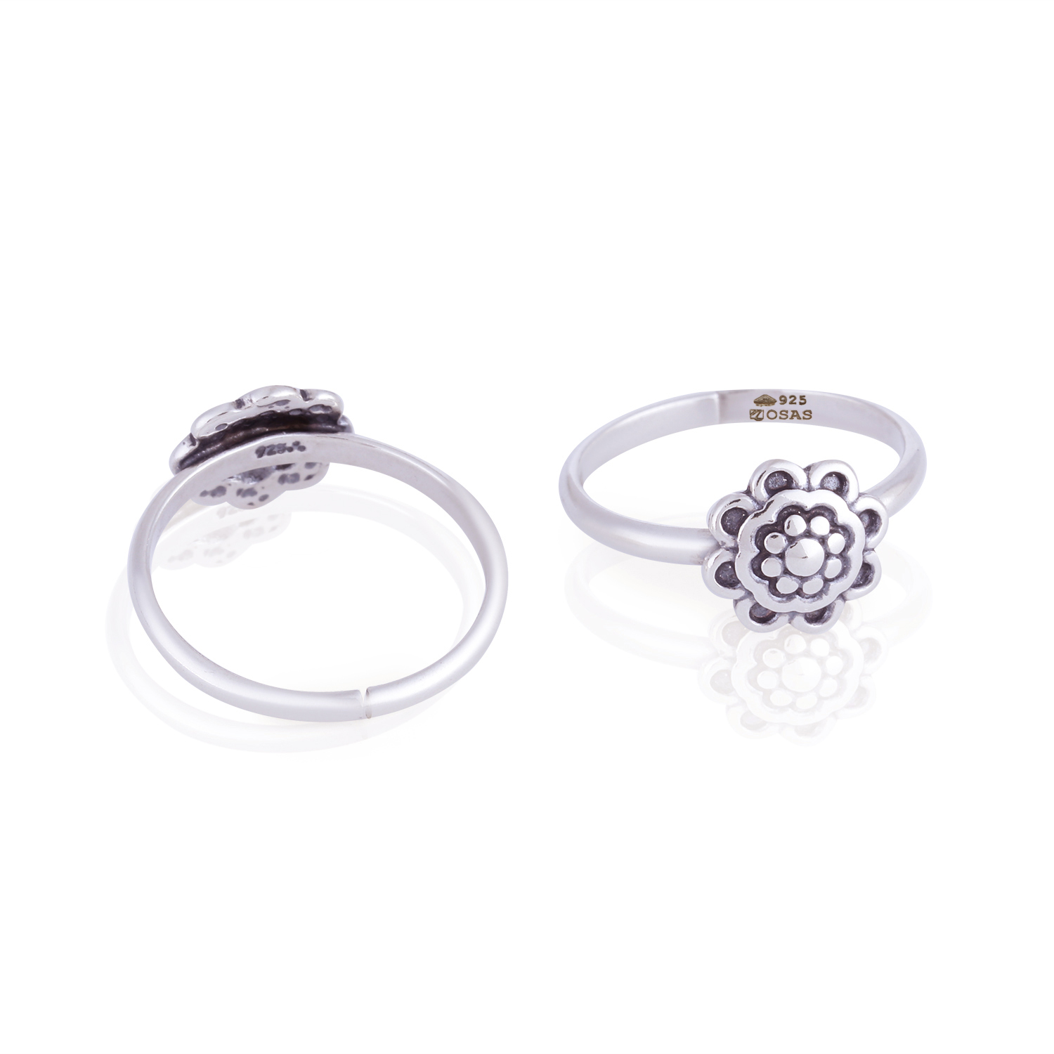 The Sahana Silver Toe-Rings- Buy Exclusive Handmade Silver Toerings — KO  Jewellery