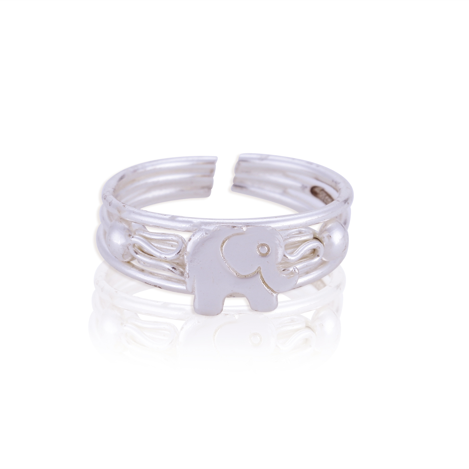 Diamond Elephant Ring 1/15 carat tw Sterling Silver & 10K Rose Gold | Kay