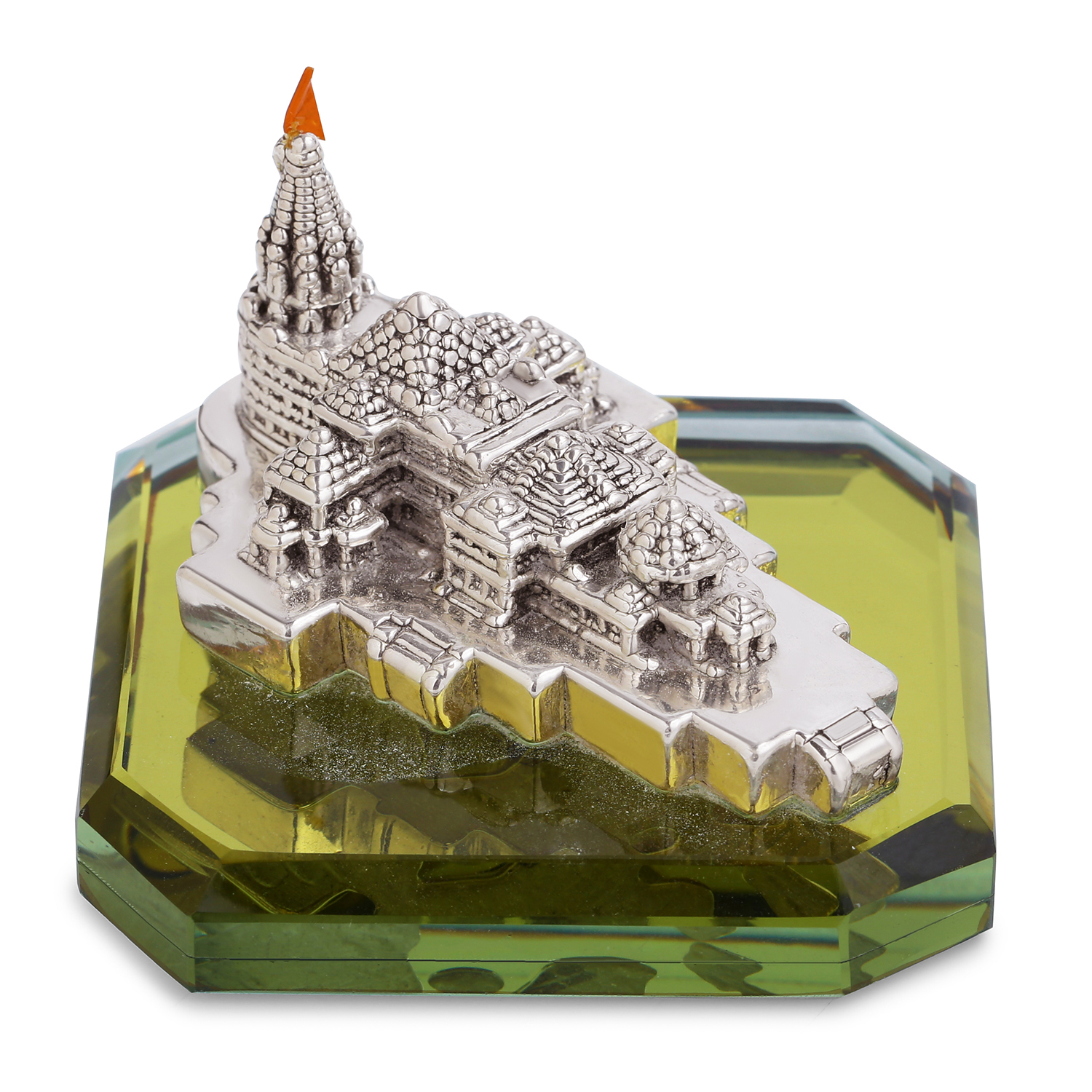 Crystal Light Ram Mandir in silver by Osasbazaar -Main Image