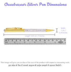 Pen Light Weight Golden in silver by Osasbazaar Dimensions