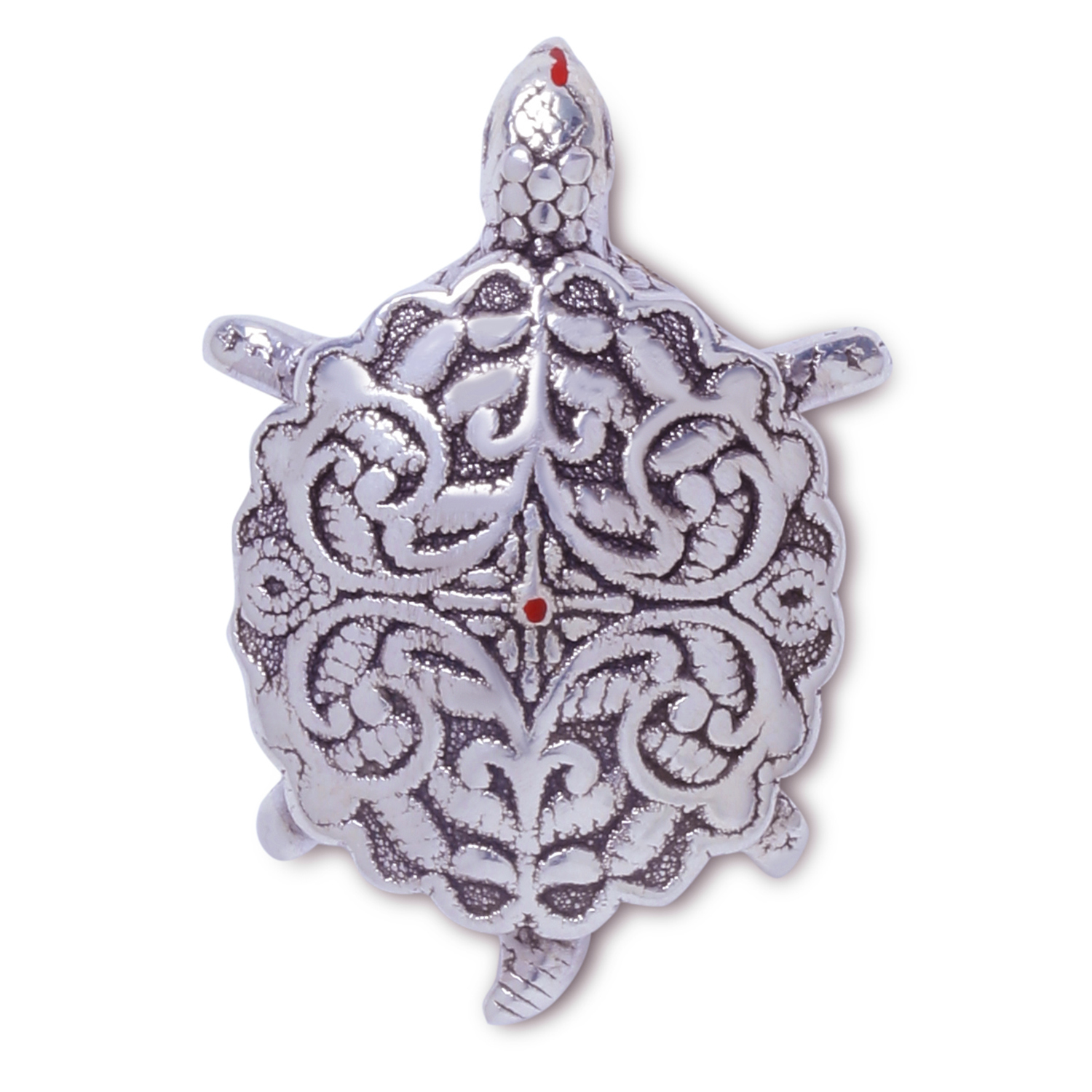 Tortoise with Nakashi in silver by Osasbazaar - Angle Image