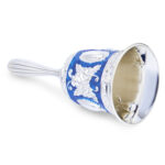 Fancy Blue Bell in silver by Badhai Box - Angle Image