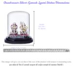 Ganesh Laxmi Statue in Dome in Silver by Osasbazaar Dimension