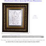 Ganeshji Frame Medium in Silver By Osasbazaar Dimension