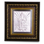 Ganeshji Frame Medium in Silver By Osasbazaar Main Image