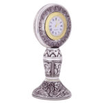 Watch on Stand in Silver by Osasbazaar Angle Image copy