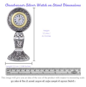 Watch on Stand in Silver by Osasbazaar Dimension Image