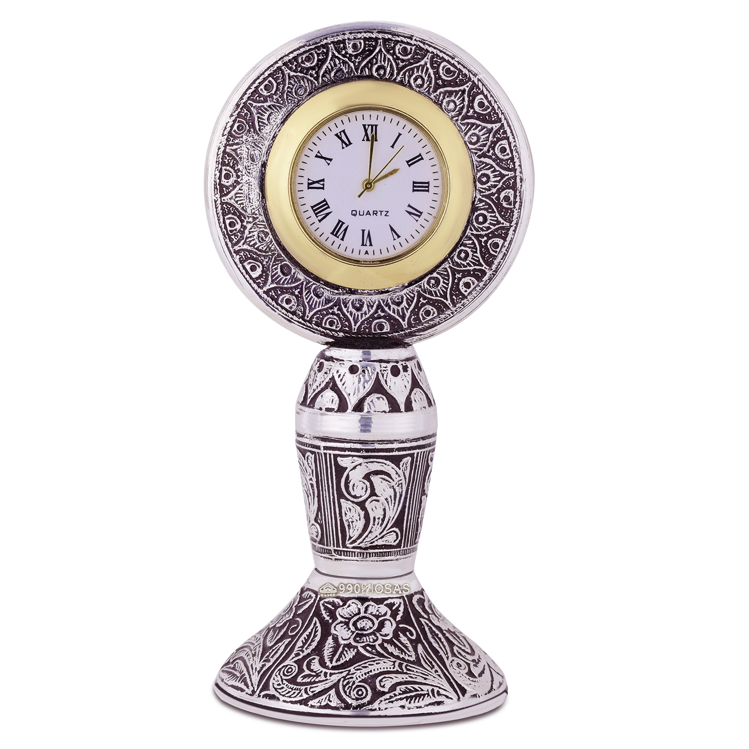 Watch on Stand in Silver by Osasbazaar Main Image
