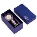 Watch on Stand in Silver by Osasbazaar Packaging Image copy