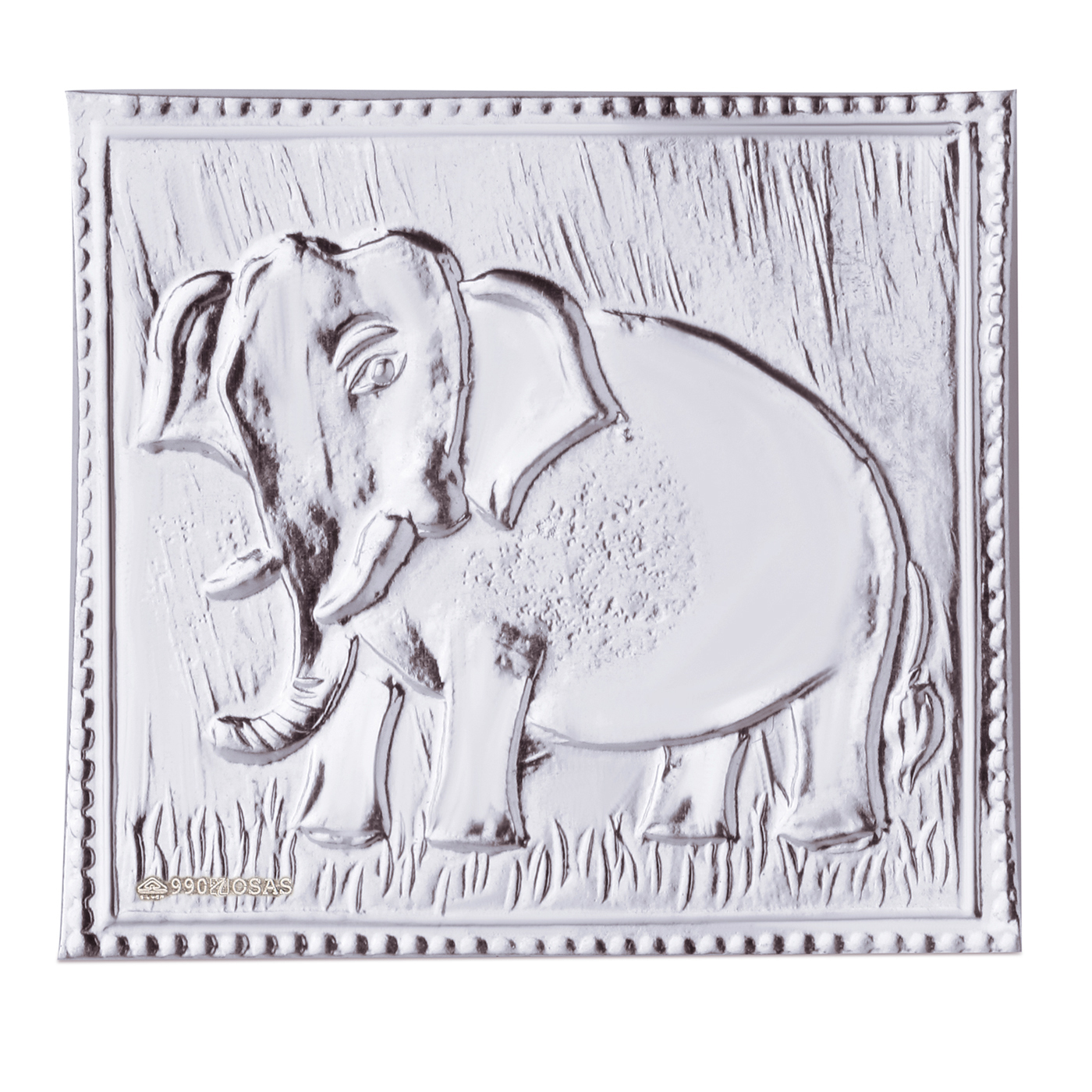1.Elephant Pratima Chhap in Silver By Osasbazaar Main Image