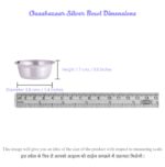 Bowl Small Light 5.0 in Silver By Osasbazaar Dimension Image