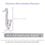 Crystal Saxophone Light 999 G13 in Silver By Osasbazaar Dimension Image