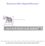 Elepant small 9997 G in Silver By Osasbazaar Dimension Image