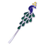 Tilak Stick Mor Meena Small in Silver By Osasbazaar Angle Image