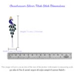 Tilak Stick Mor Meena Small in Silver By Osasbazaar Dimension Image